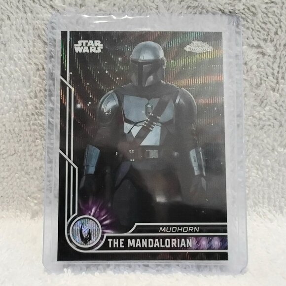 3/$25 Mint 2023.Topps Chrome The Mandalorian Black Parallel Star Wars Card 97!! - Picture 1 of 2